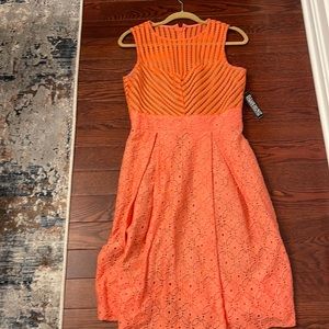 New York and company coral dress